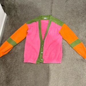 color block cardigan